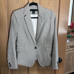 Rachel Zoe black and white blazer